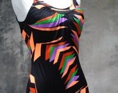 1980's Neon Triangle Swimsuit