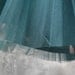 50s forest green tulle gown