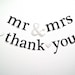 2 Banners.  SHIPS PRIORITY.  thank you AND mr & mrs.  Wedding Decorations.  Photo Prop.