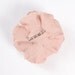 Blush pink brooch rose felted shell pastel dusty pale peach flower cream white wedding bridesmaid winter neutral