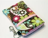 Fabric Smartphone Cover, iPhone 5 Cover, Iphone 4s, Iphone cover, ipod, Smartphone holder, Smartphone Bag, Cell Phone Holder-Paisley garden