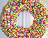 Polka Dot Ribbon Wreath
