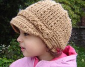 PDF Instant Download Crochet Pattern No 056 Newsboy Cap All sizes baby toddler child adult