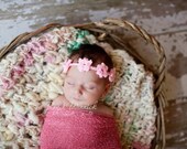 PDF Instant Download Crochet Pattern No 096 Flower Headband All sizes