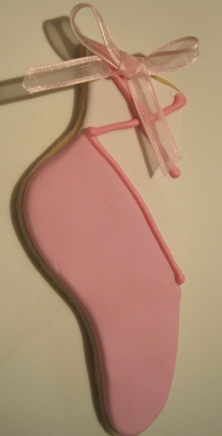 Ballet Slipper Cookie Favors (12)