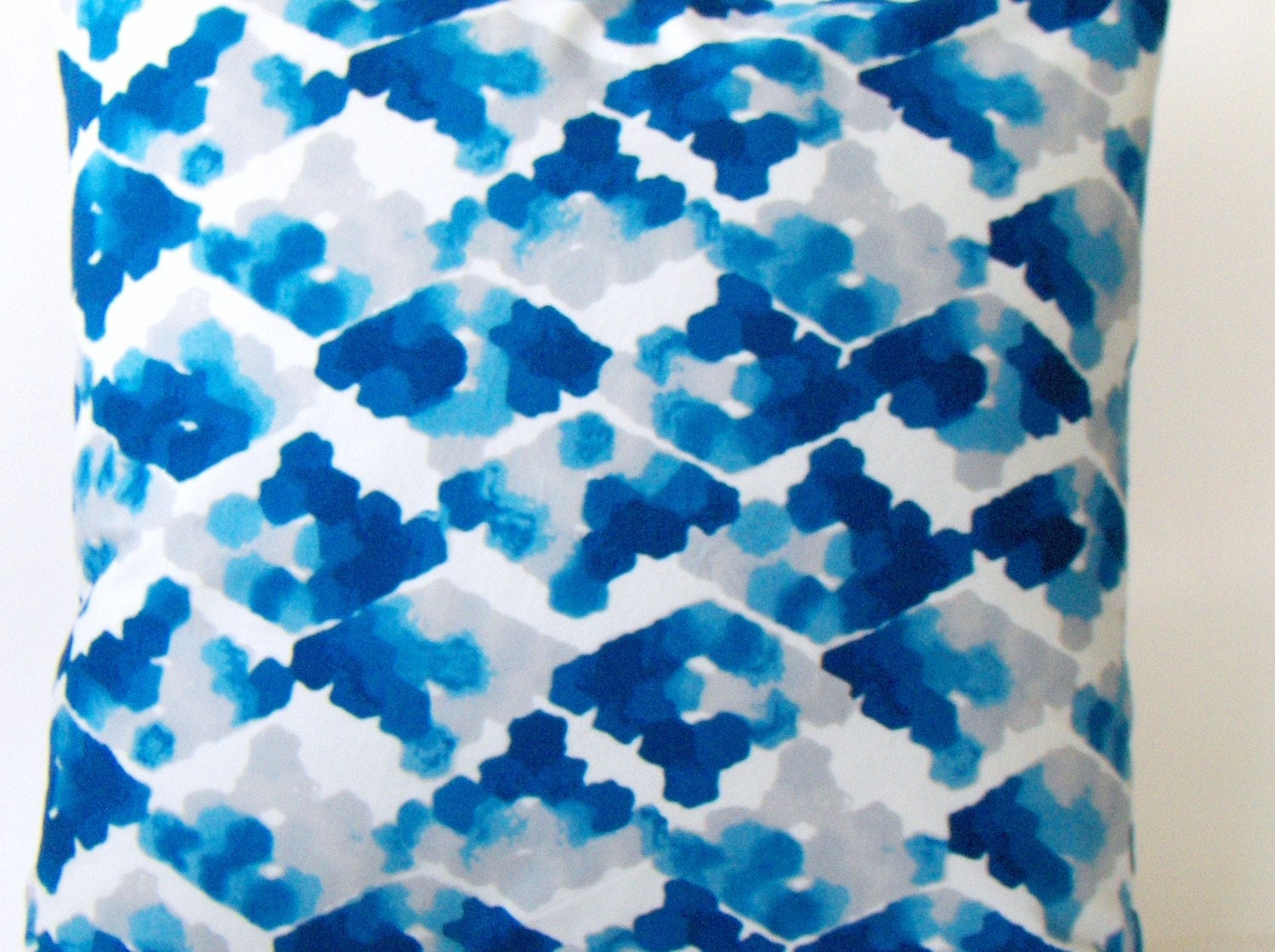 throw pillow cover 'Blue Watercolor' 18x18