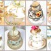 High Tea for Alice 1 CUSTOM 3-Tier Tea & Cupcake Stand of Vintage Fine China to Match Wedding Colors, Birthday Party or Home Decor Scheme