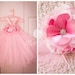 Rosette Bella Couture Tutu Dress with Swanky Flower and Ostrich Plume headband