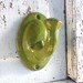 Wall Hook -Vintage Inspired - Rustic - Fig Leaf Green - Bright Cast Iron - Metal Wall Decor-Vintage Green-Bathroom Fixture-Summer Decor