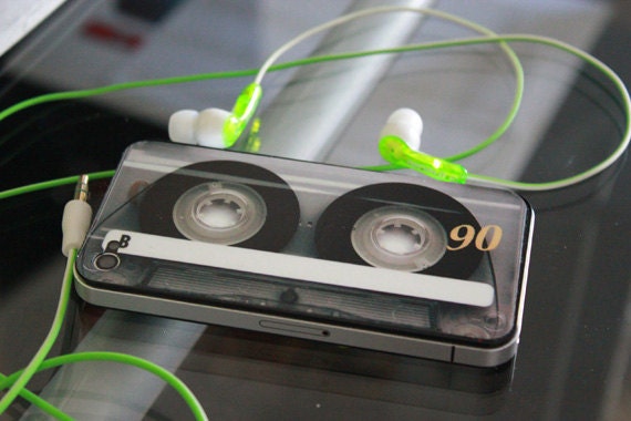 Retro Cassette Decal for iPhone 4 and 4S