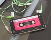 Pink Cassette Decal for iPhone 4 and 4S
