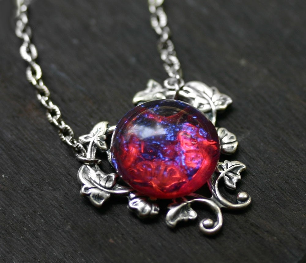 Dragons Breath Fire Opal Necklace