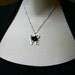Love Letters Necklace With Black Rose