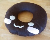 giant chocolate donut (felt plush doughnut)