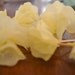 Light Yellow Food Picks Hors D'ouevres paper flowers, Set of 12 Food Decoration, tooth picks wedding bridal shower party pastel yellow pale