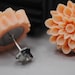 Tangerine Orange Coral Earrings Chrysanthemum Stud Earrings