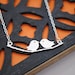 LOVEBIRDS Necklace in Sterling Silver - Kissing Love birds on a Branch Necklace, Couples, Husband and Wife, Anniversary Present