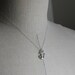 Silver Anchor Necklace Personalized Anchor with Initial Hand Stamped Leaf, Nautical Theme, Navy Necklace, Bridemaid Jewelry