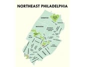 Northeast Philadelphia Neighborhoods Map