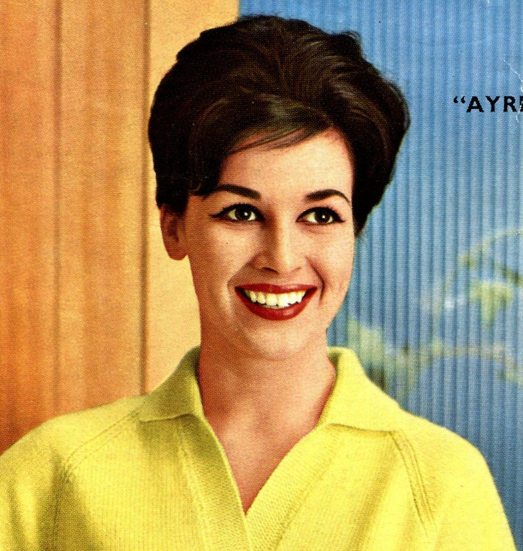 Women's 1960s Vintage Polo-Collar Pullover Top with Raglan Sleeves -- PDF KNITTING PATTERN