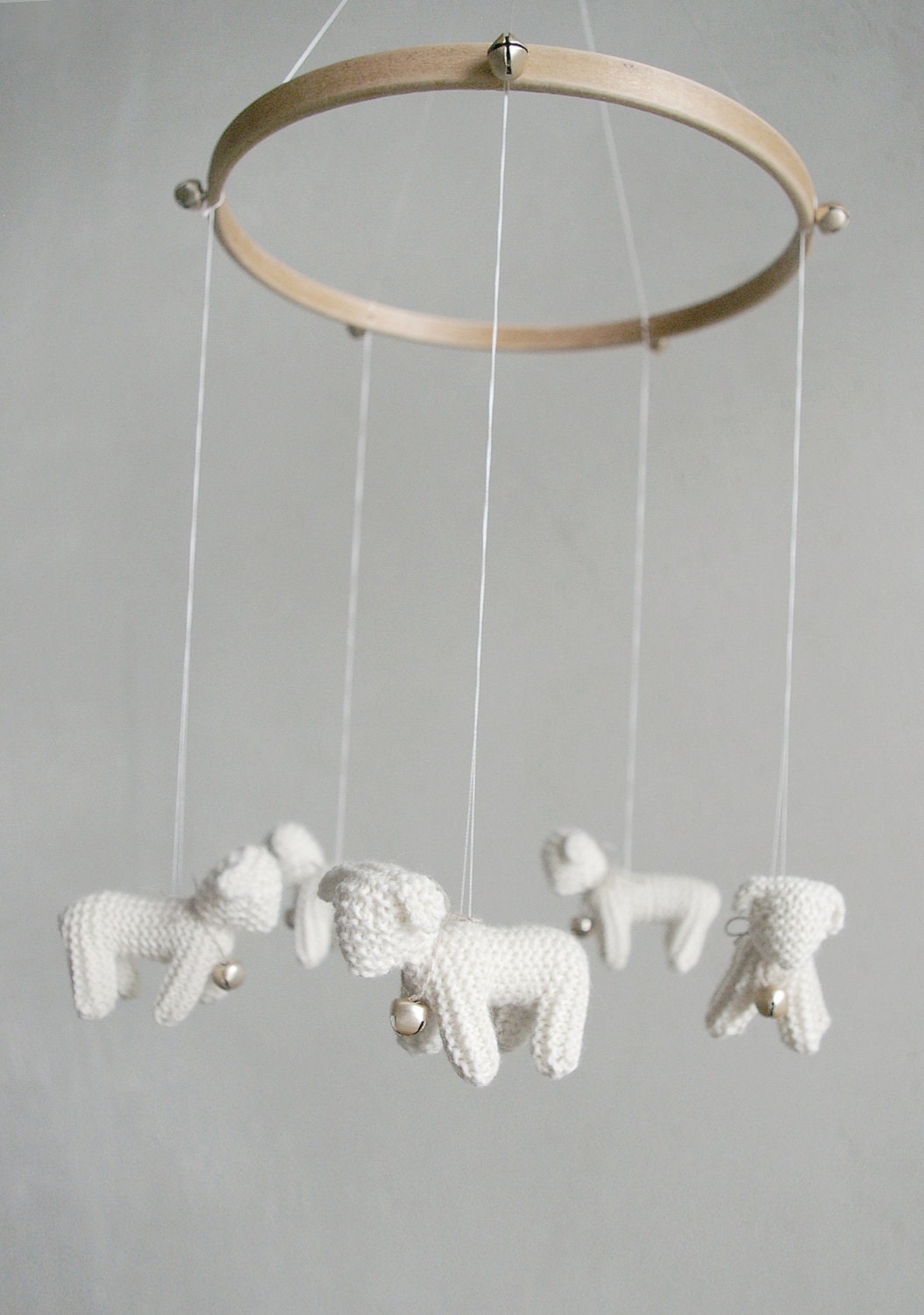 Baby  mobile - nursery mobile - baby crib mobile - Lambs mobile - Sheeps mobile -FOR LITTLE SHEPHERD- baby gift - made to order