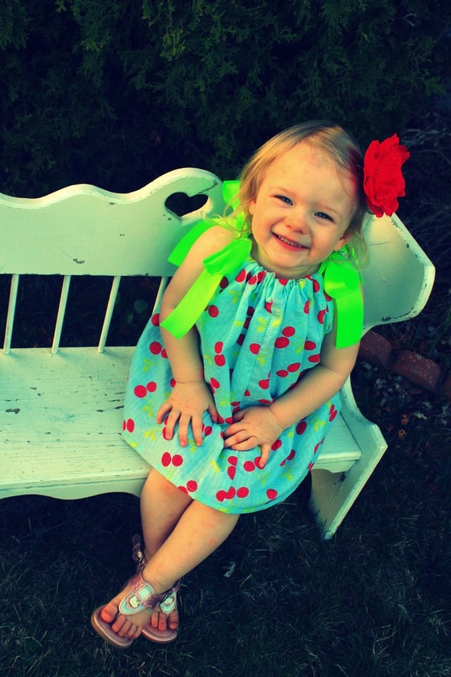 Cherry Print Pillowcase Dress