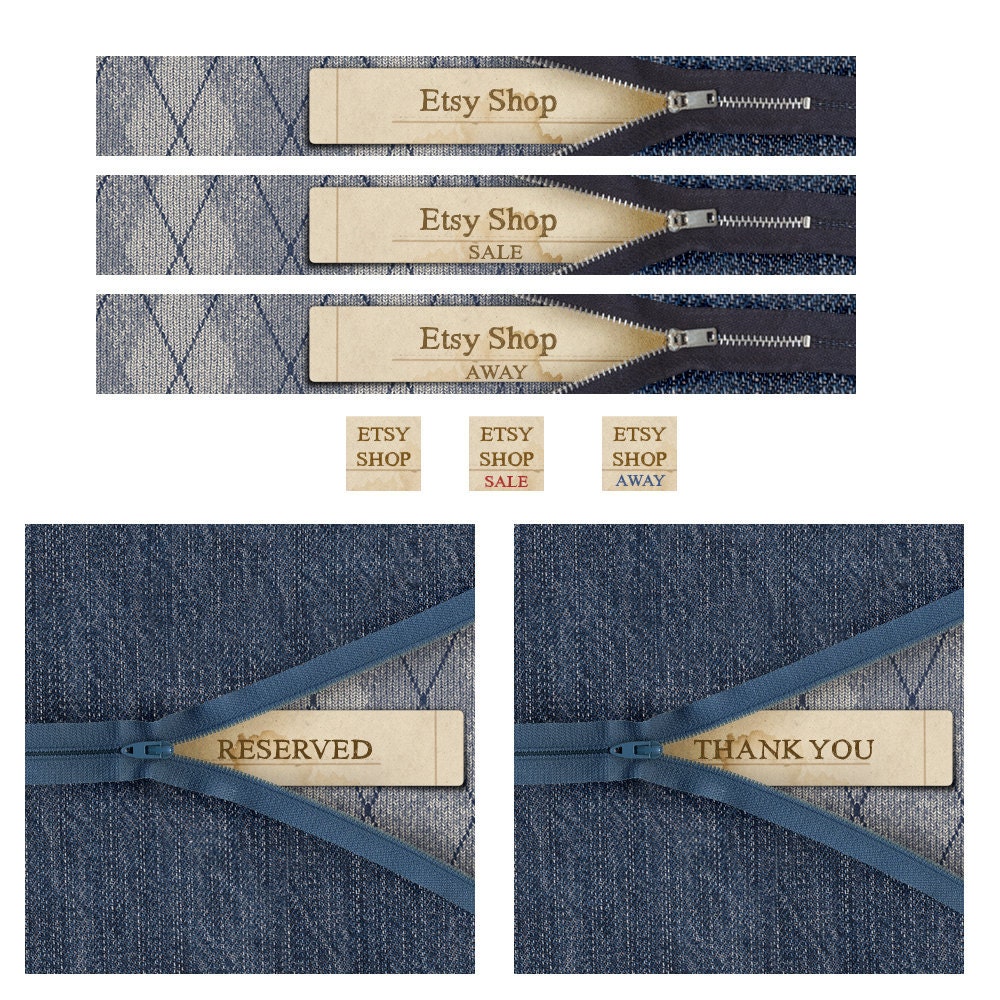 Zipped Fabric and Paper Etsy Shop