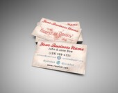 Business Card Template Vintage Post Themed