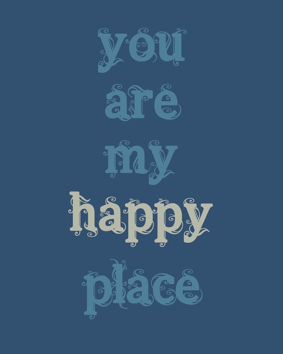 8x10 "Happy Place" print