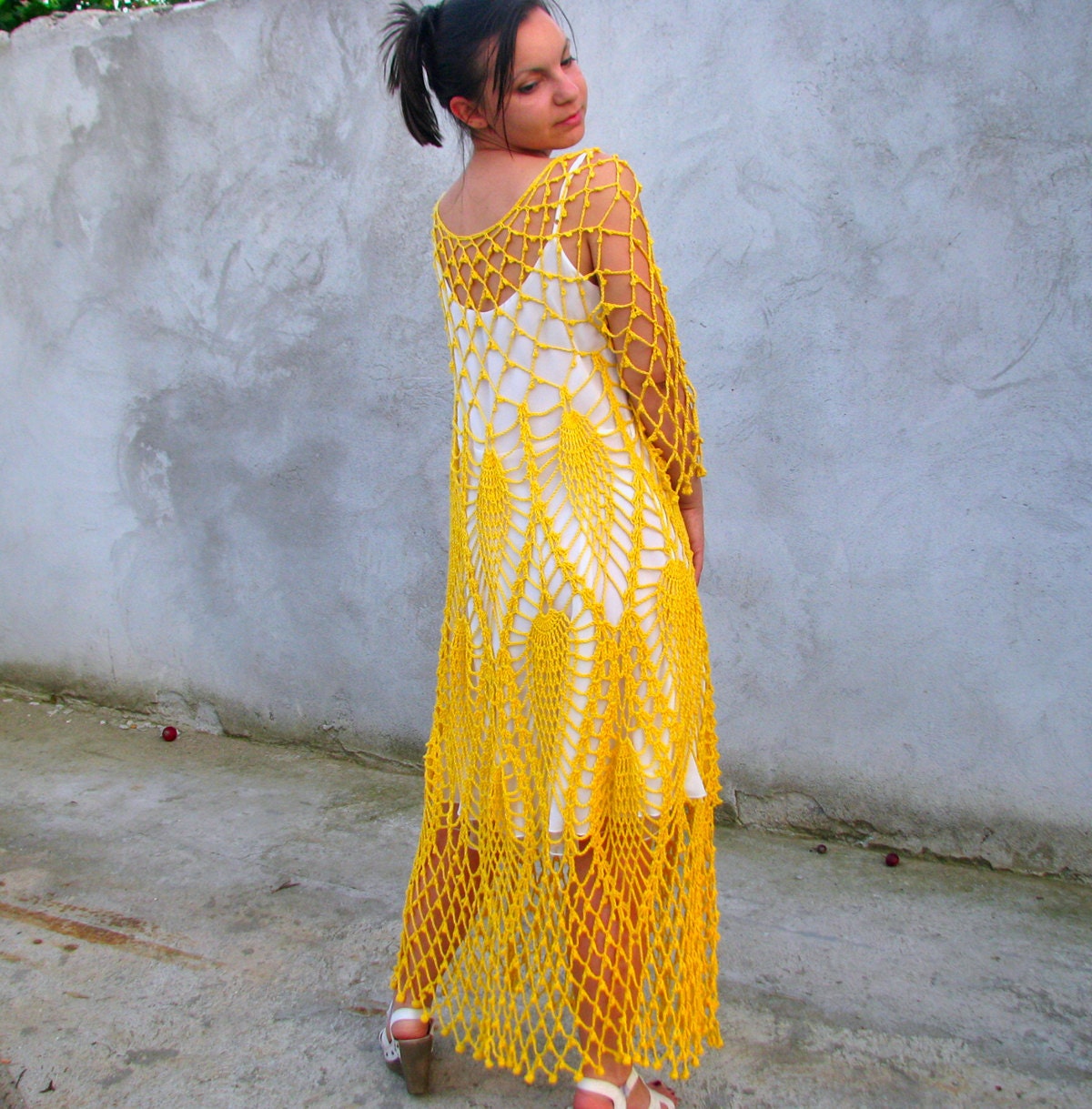 Women / Dresses Day Robe Poétique et Romantique Handcrochet long dress tunic