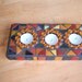 Mosaic Tealight Candle Holder - Shades of Red, Yellow & Orange (candles included)....SALE....was 35.00, now 25.00