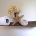Garden Rake Shelf Primitive Rustic Farmhouse Decor Industrial Repurposed Display Shelf