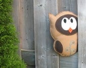 Stuffed Owl PATTERN - Sew by Hand Plush Felt Stuffed Animal PDF - Easy to Make - Little Hibou
