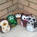 Woodland Forest Stuffed Animal PATTERNS - PICK 2 - Sew by Hand Felt Owl Turtle Hedgehog Raccoon Felt Plushies - Easy