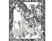 8x10 Giclee Print of The Goose Girl from Brothers Grimm