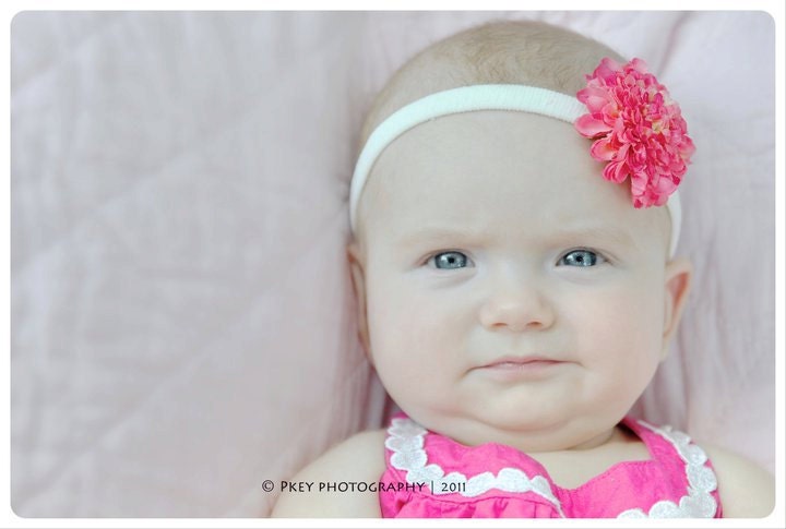SALE-Skinny Headband with Flower