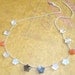 Multi Moonstone Stars Sterling Silver Modernist Necklace Casual Everyday Jewelry