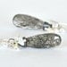 Black Rutilated Quartz Akoya Saltwater Keishi Pearls Sterling Silver Earrings