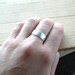 Men's Silver Ring, Matte 8mm Men's or Unisex Recycled Argentium Sterling Silver Low Dome Band - Made in Your Size