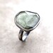 Moss Aquamarine Ring, Watery Sage Green Faceted Stone Oxidized Sterling Silver Ring March Birthstone Aquamarine Jewelry - Size 7 - Siren