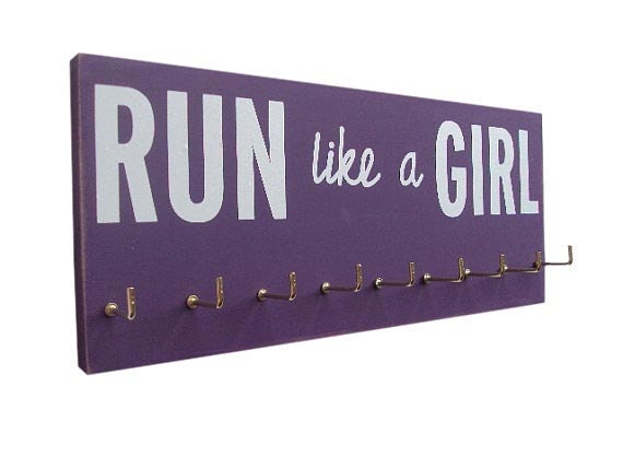 medals holder: run like a girl