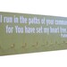 Running Medals display Rack / inspirational bible verse
