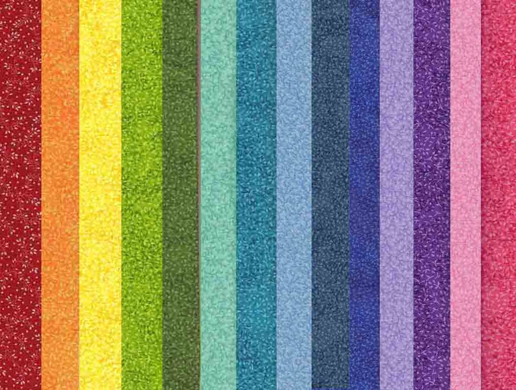 Jelly Roll - Set of 28 Strips in Rainbow Blenders