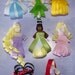Disney Princess and Characters , Leia, and Yoda ribbon clips