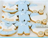 Vintage and Classic Baby Shower Cookies - FEATURED