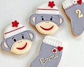 Sock Monkey Faces & Socks Cookies Il_170x135