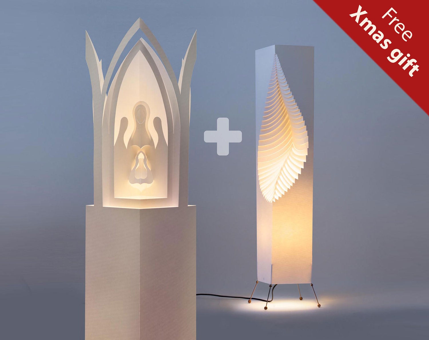 Leaf design lamp plus FREE Xmas Shade