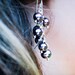 Set of Five Bridesmaid Pearl Cluster Earrings