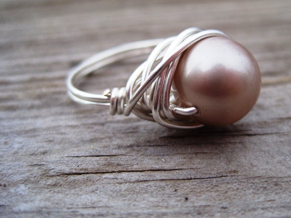 Champagne Pearl Ring