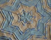 Textured Star Baby Afghan Crochet Pattern PDF 017
